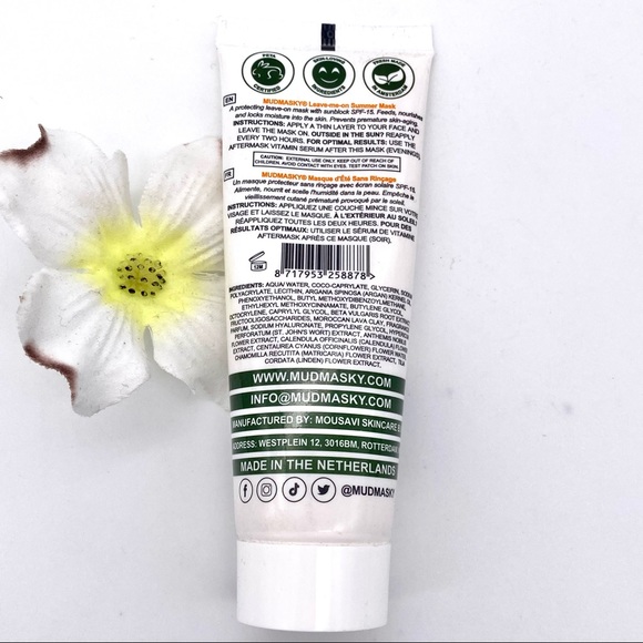 NEW Mudmasky Leave Me On Summer Mask with SPF 15 - Picture 6 of 11